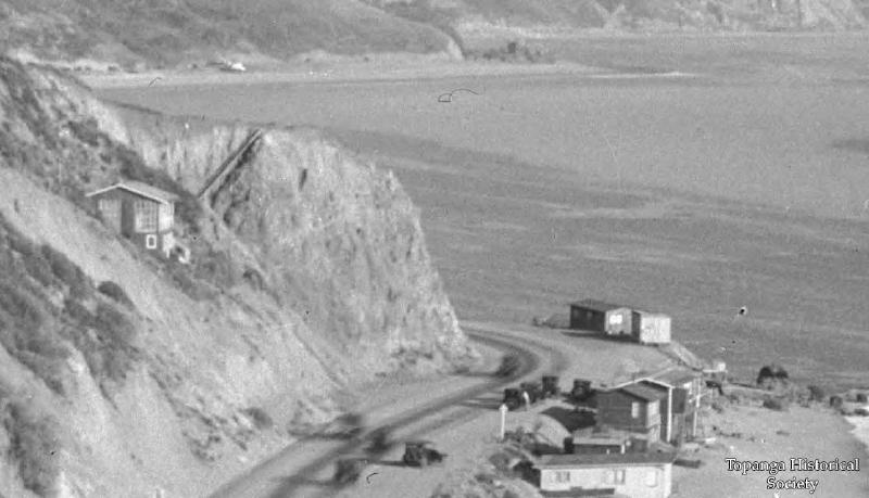 View of Topanga Beach Drive and Topanga Beach, Topanga, 1922 crop 1 ps.jpg