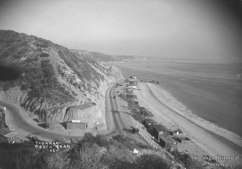 View of Topanga Beach Drive and Topanga Beach, Topanga, 1922 ps.jpg
