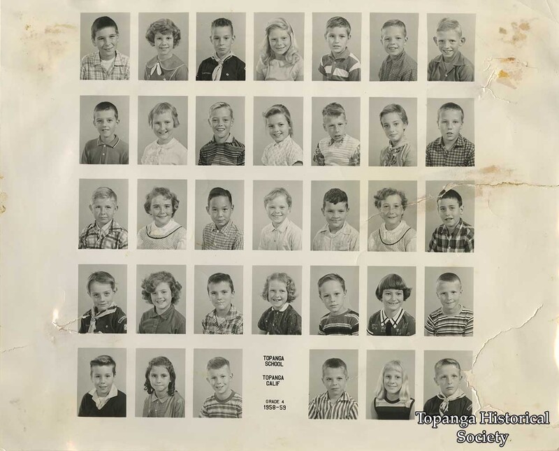 Topanga Elementary School, Fourth Grade Class, 195859 · Topanga