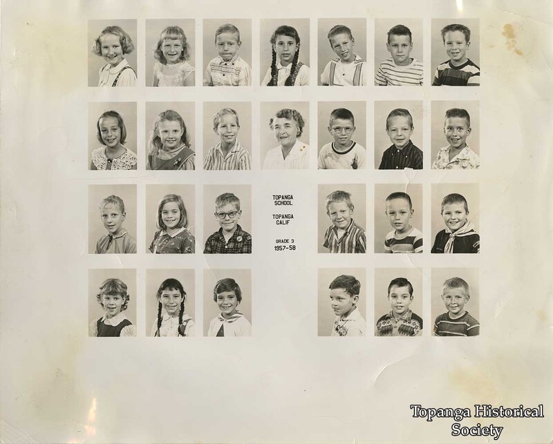 Topanga Elementary School, Third Grade Class, 195758 · Topanga
