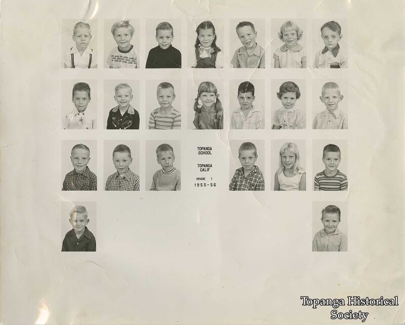Topanga Elementary School, First Grade, 195556 · Topanga Historical